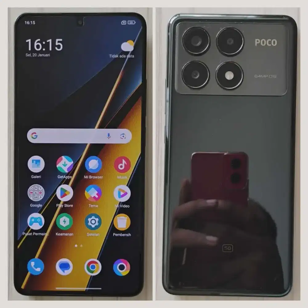 POCO X6 PRO RAM 12/512 FULLSET SUPER MULUS NO MINUS