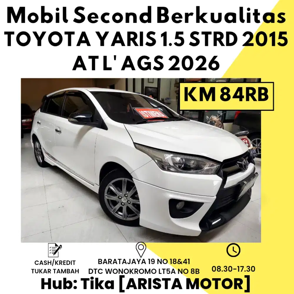 Toyota Yaris 1.5 Trd Sportivo AT L Pjk Ags'2026 Cash-TT WA Tika