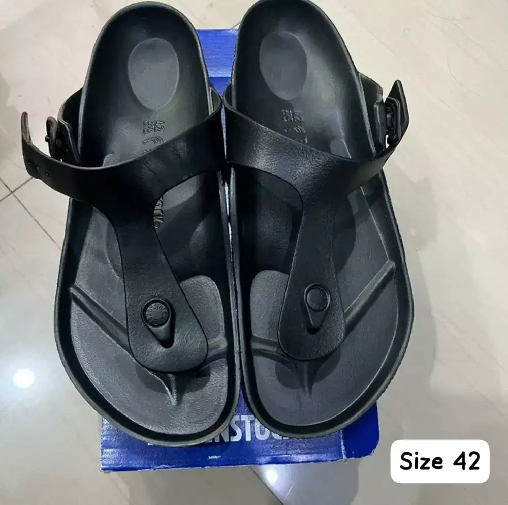 Sandal Birkenstock Black 100% Original New Size 42