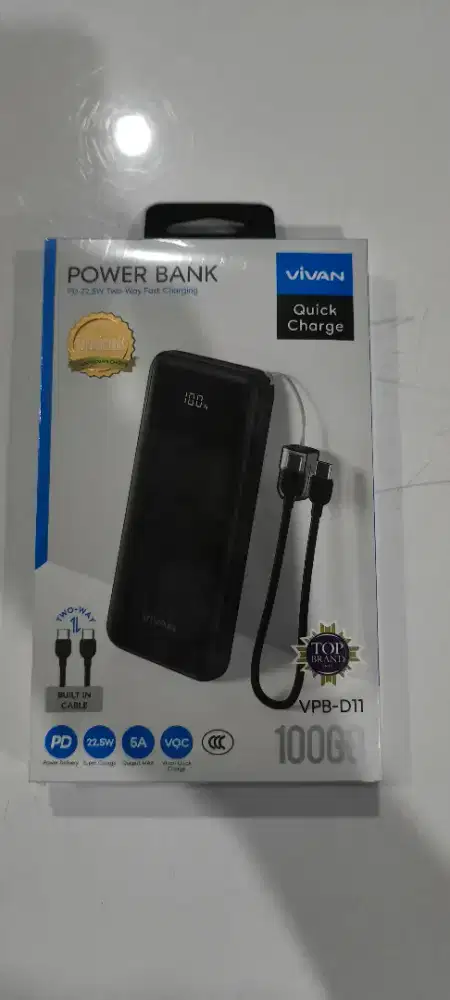 Powerbank vivan VPB-D11 kapasitas 10.000 mah