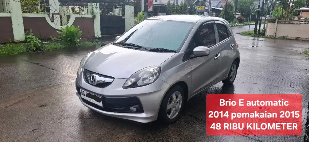 Brio E automatic 48 ribu kilometer 2014 pemakaian 2015