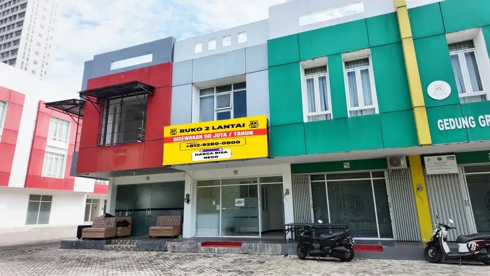 SUPER MURAH!ruko sewa 45 jt/ tahun ambil 2 tahun. DI BAWAH PASAR!