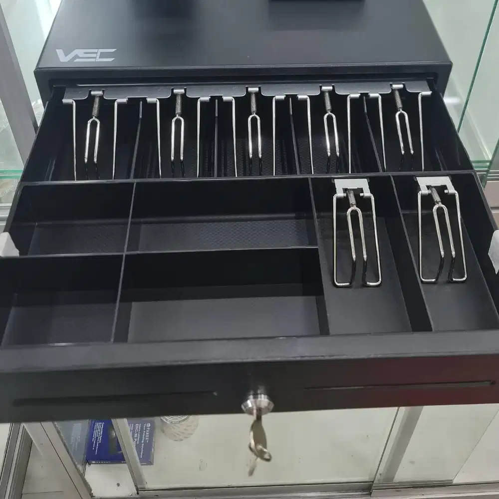 cash drawer VSC CD 408 RJ11 7 slot uang kertas 4 slot uang koin NEW