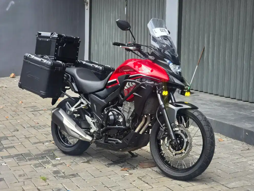 Moge Honda CBX500,CB500X th 2017 Km 18rb Modif Adventure Siap Turing