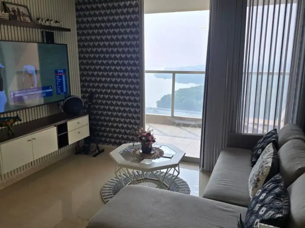 Apartemen Gold Coast Pik 2+1 BR Furnished bagus Sea View