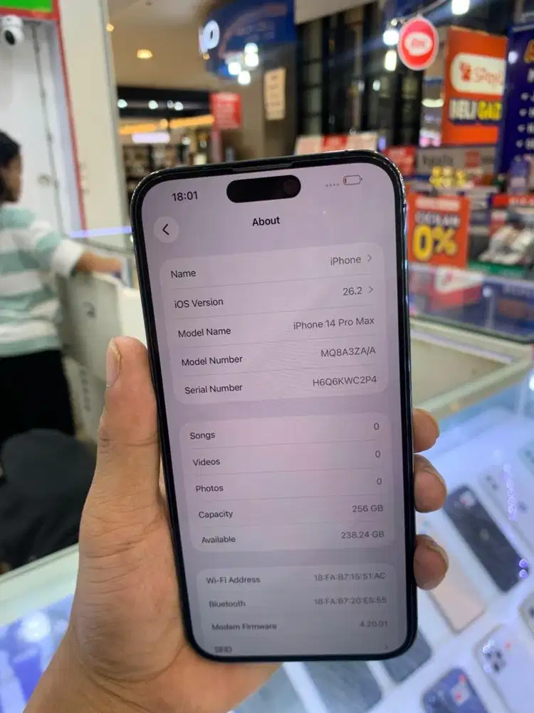 Iphone 14pm 256 inter