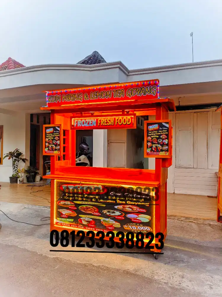 TERMURAH Gerobak Custom, Gerobak booth ,Gerobak Dimsum,bakso, Mie ayam