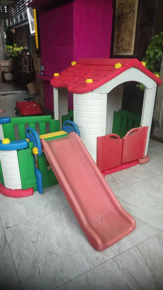 TOBEBE PLAYHOUSE SLIDE PEROSOTAN PROSOTAN RUMAH MAINAN/LITTLE TIKES