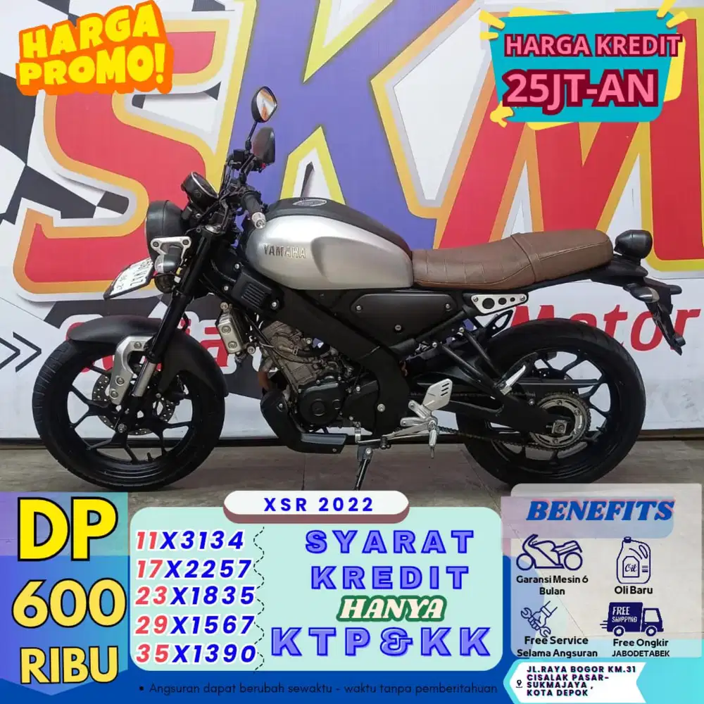 GEBYAR DP 600K Yamaha XSR th 2022 cash/credit