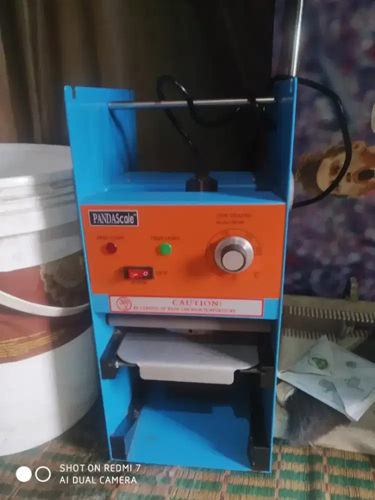 Panda cup sealed tanpa roll masih mulus baru pakai sebentar