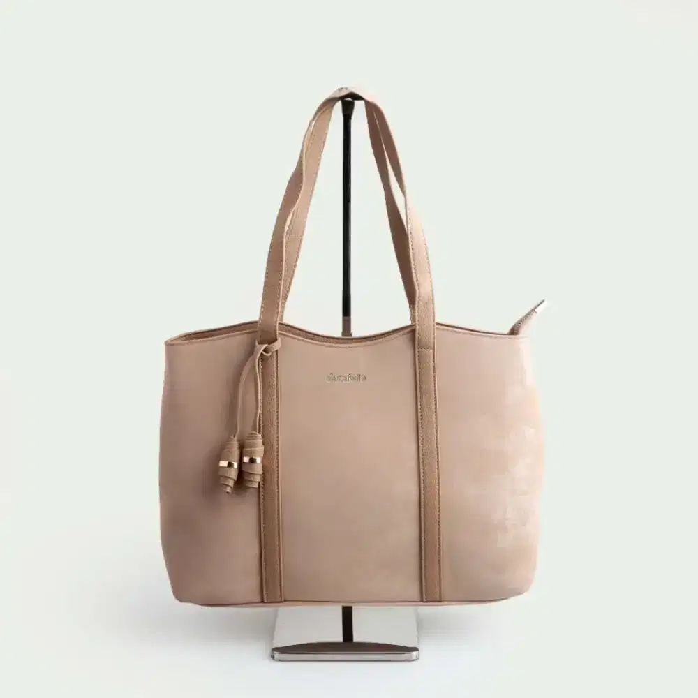 [BARU] Totebag DONATELLO Suede Khaki TS000990 Original