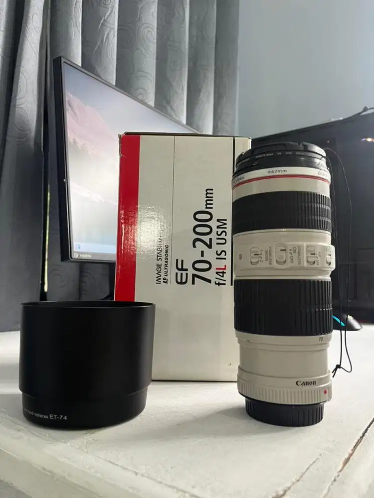 lensa tele canon 70-200 f4 L IS USM nego