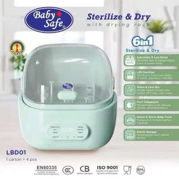 Baby Safe Sterilize & Dry 6 in 1.