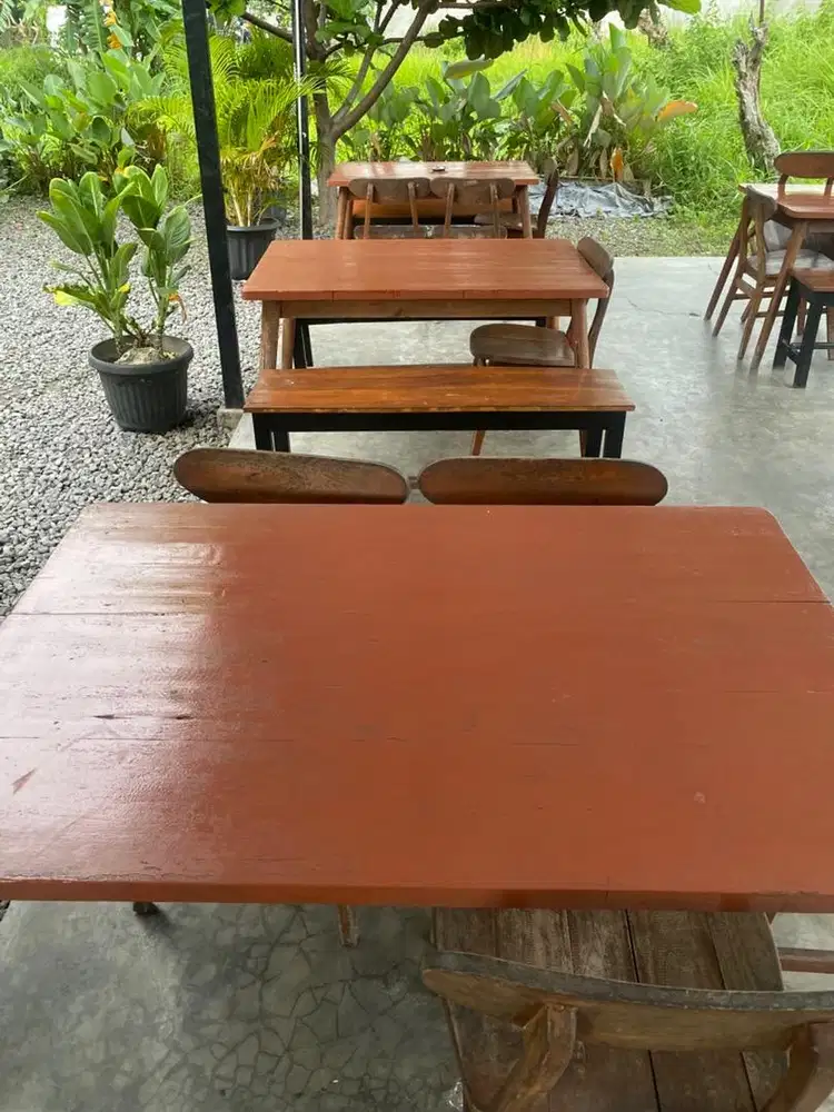 Jual murah meja kursi bahan jati