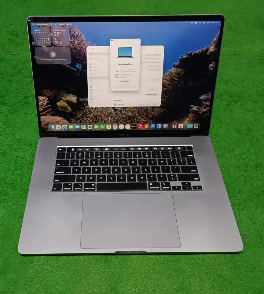 Apple Macbook Pro 2019 16inch i7 16/512 Grey Touchbar Dual VGA Murah