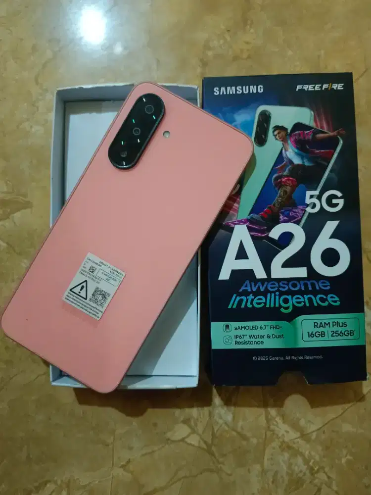 Jual second Samsung A26 5G ram8/256 mulus segel normal
Bisa tt hp lai