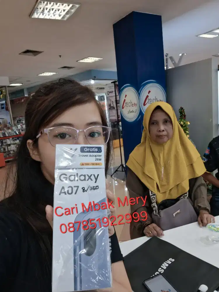BARU SAMSUNG A07 8/256 GB + FREE ADAPTER 25 WATT GARANSI 1 TAHUN