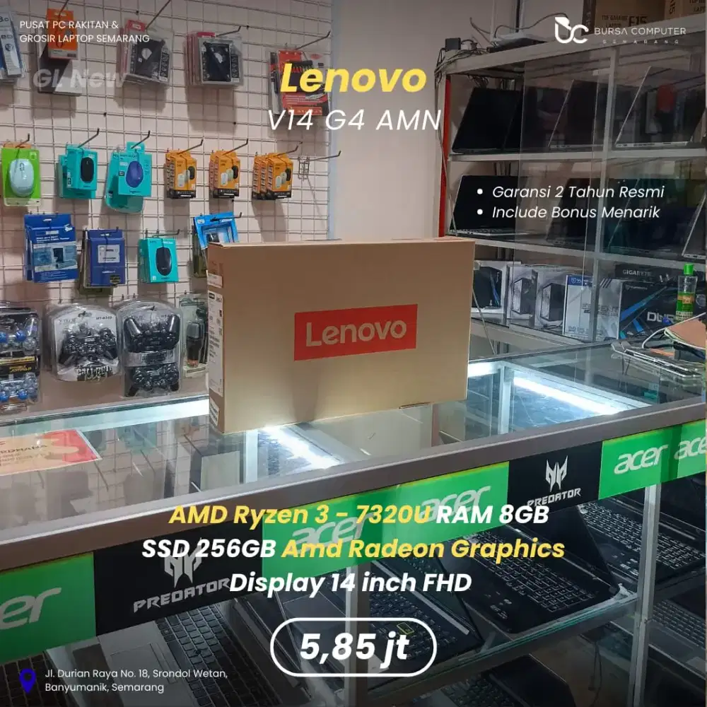 LENOVO V14-G4 AMN | Ryzen 3 7320U 8GB 256GB