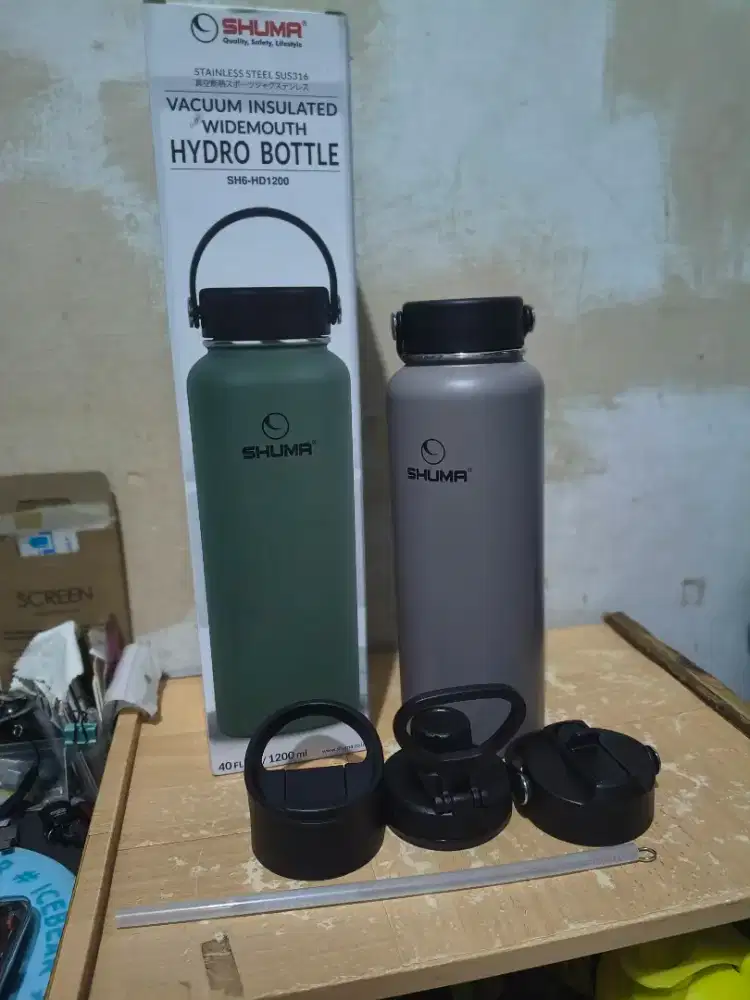 SHUMA vacuum hydro bottle tumbler 1.2liter  Stainless steel 316