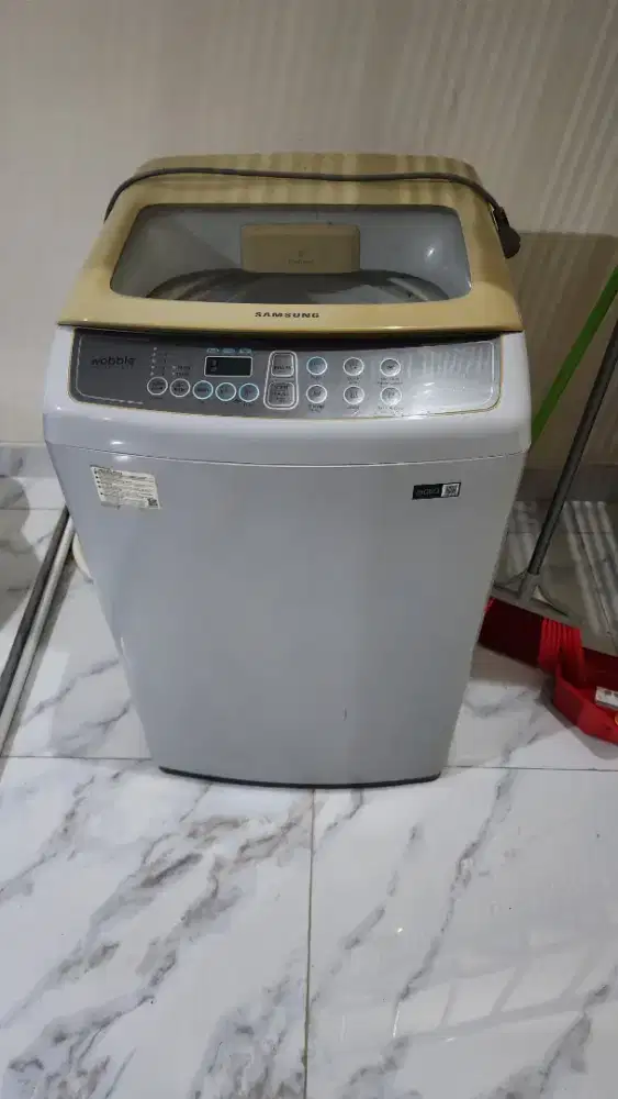 Mesin cuci top loading Samsung WA90H4200SG/SE 9 kg tanpa minus