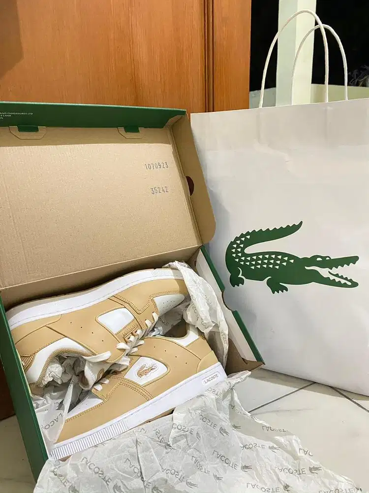 Jual Sepatu Lacoste court cage 124 1 sma trainers in brown