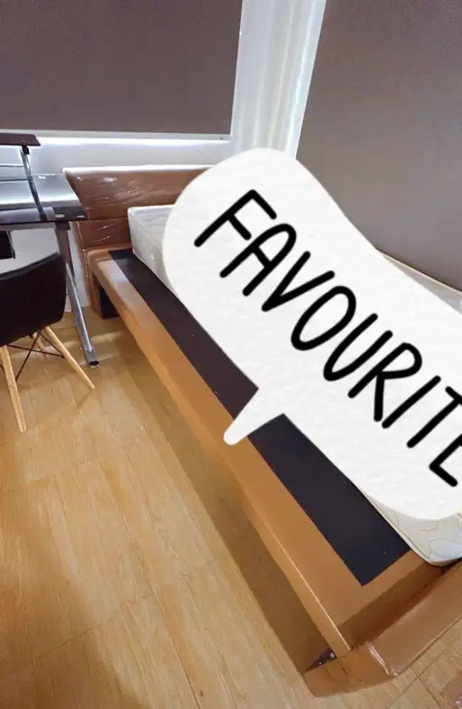 Jual dipan divan kasur uk 120x200 + headboard kondisi baik mumer aja