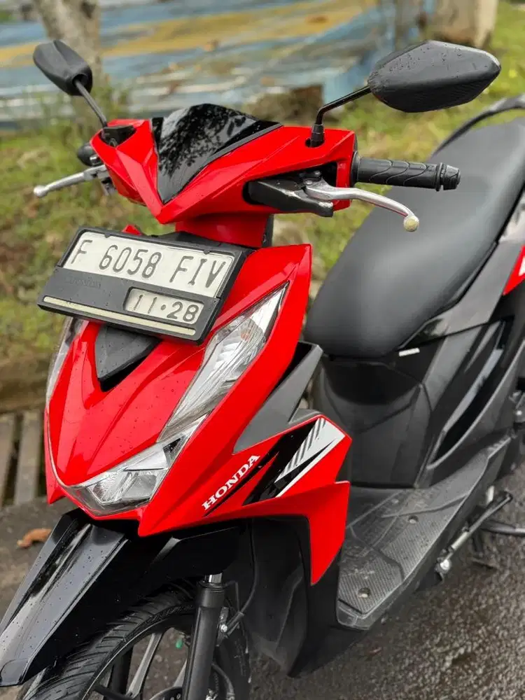 Honda Beat NEW CBS Thn 2023 Merah Hitam Mulus