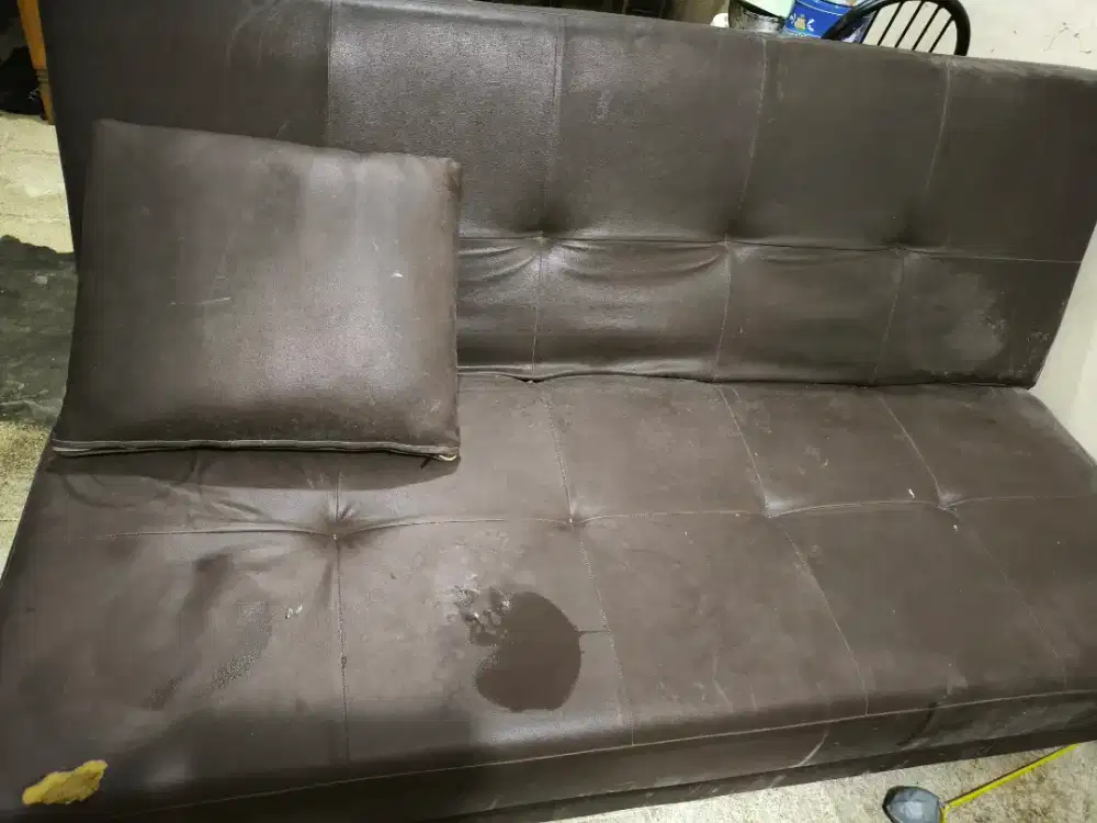 SOFA BED COKLAT - PRAKTIS & NYAMAN