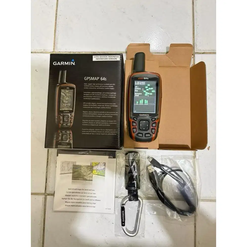 GPS GARMIN 64s kondisi baru