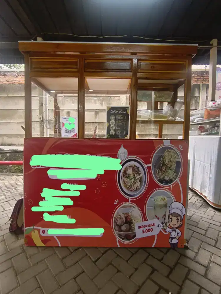 Dijual Gerobak Mie Ayam, Bakso