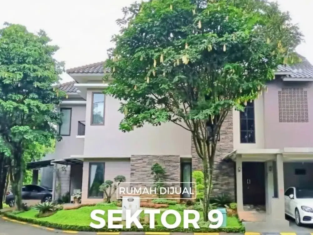 Rumah Murah Turun Harga Siap Huni Posisi Hoek Depan Taman Dalam Cluster Bintaro Jaya Sektor 9 (CPA 17520)