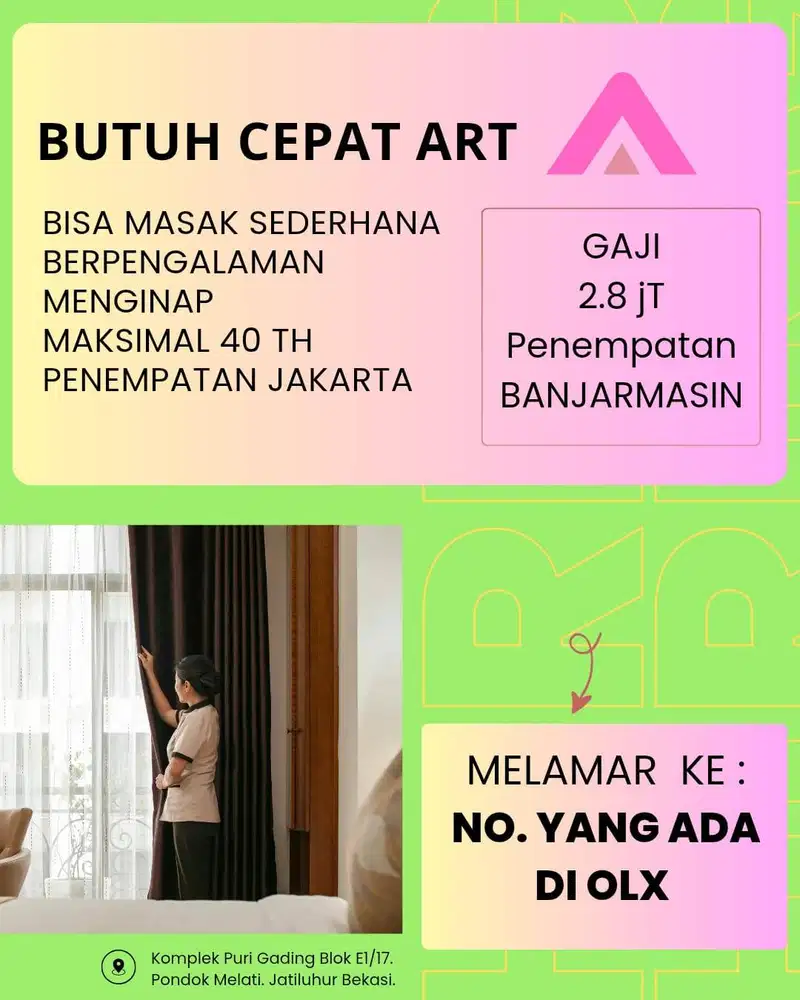 Lowongan Kerja ART untuk di Banjarmasin