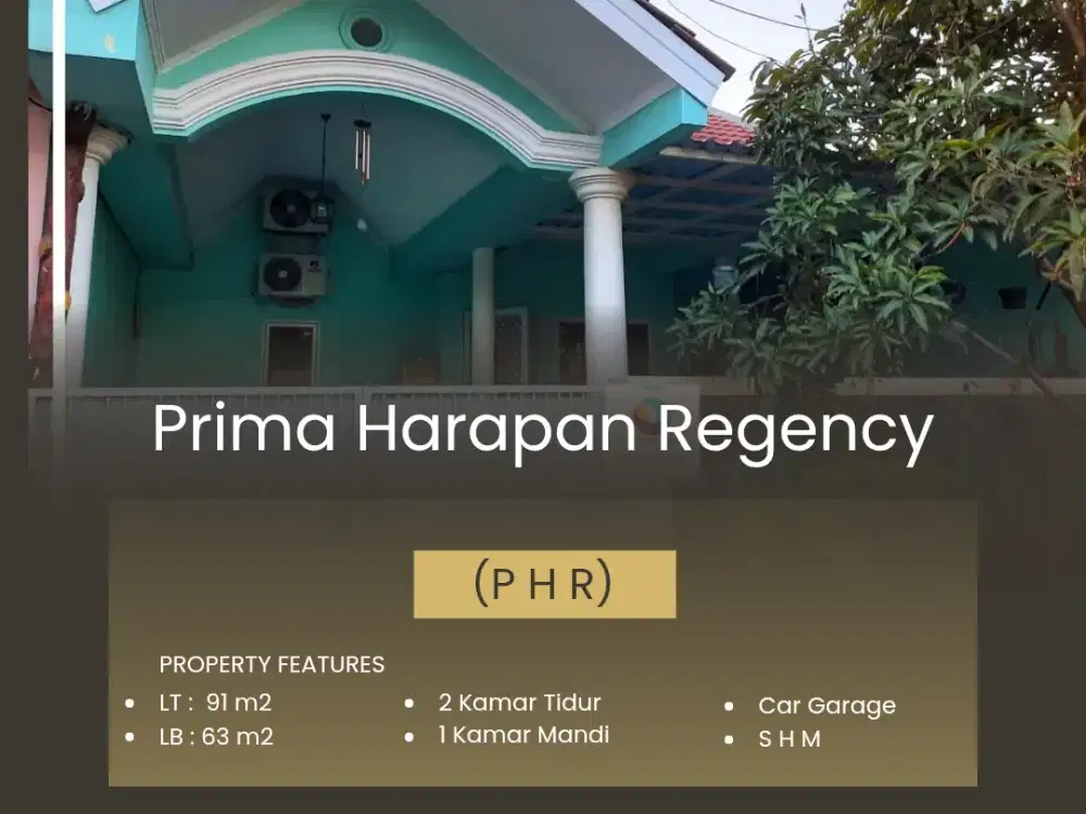 [LT 91 m2] Rumah Prima Harapan Regency (PHR) Dkt Summarecon Bekasi