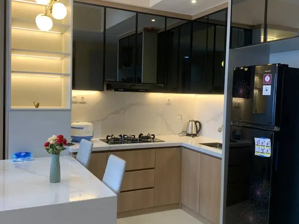 DISEWAKAN APARTEMEN GRAND SUNGKONO LAGOON TOWER CASPIAN LANTAI 25 - FULL FURNISHED - BARU GRESS - MEWAH