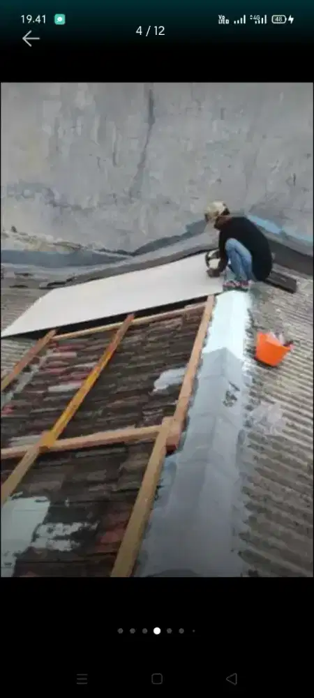 Atap bocor kanopi atap bajarigan terpasang dll