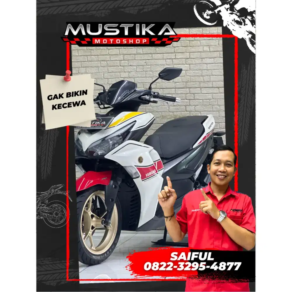 Perfect Condition!!Yamaha Aerox 155cc Edisi WGP 2021 Mulus-Mustika