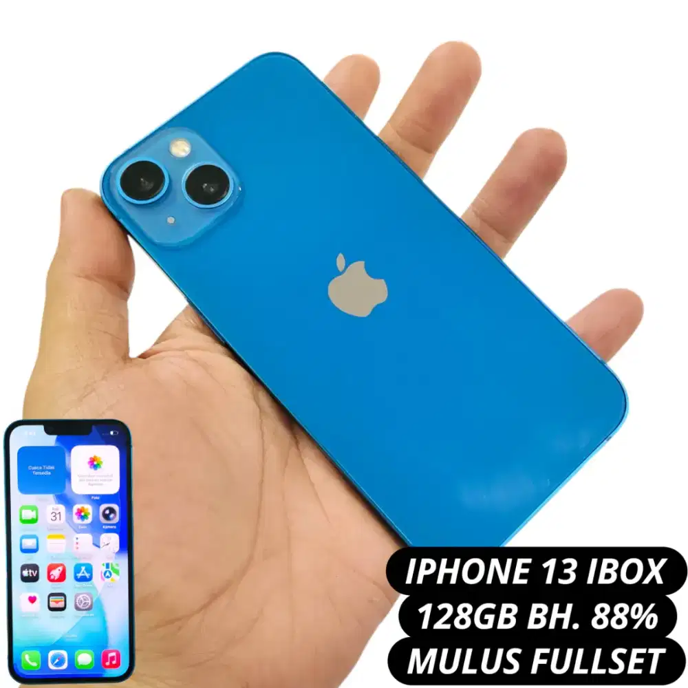 iphone 13 ibox 128gb fullset mulus
