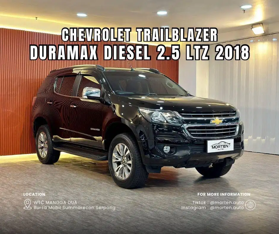 Chevrolet Trailblazer 2.5 LTZ Duramax 2018 Odo 68 Ribu Record Garansi