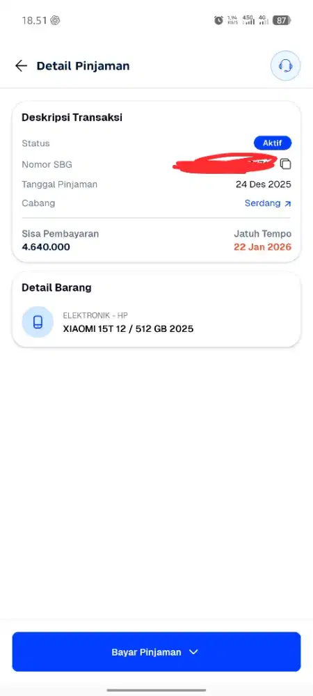 XIAOMI 15T RAM 12/512 GREY kondisi sedang di gadai