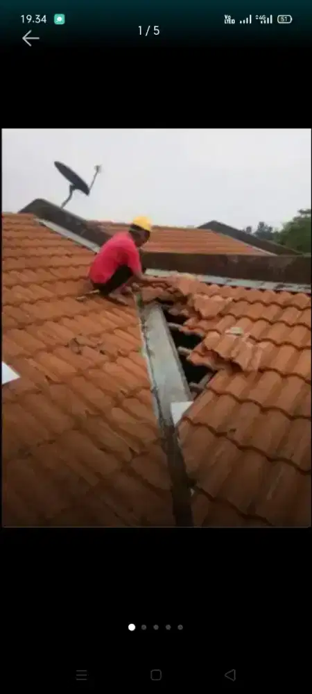 Atap bocor kanopi atap bajarigan terpasang dll bergaransi