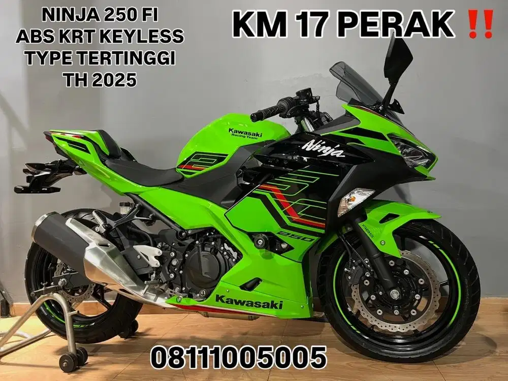 KM 17 PERAK KAWASAKI NINJA 250 FI ABS SE KRT KEYLESS TH 2025