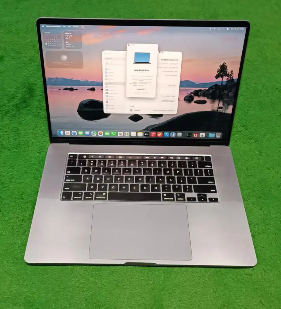 MacBook Pro 2019 16inch i7 16/512 Grey Touchbar Dual VGA Mulus Murah