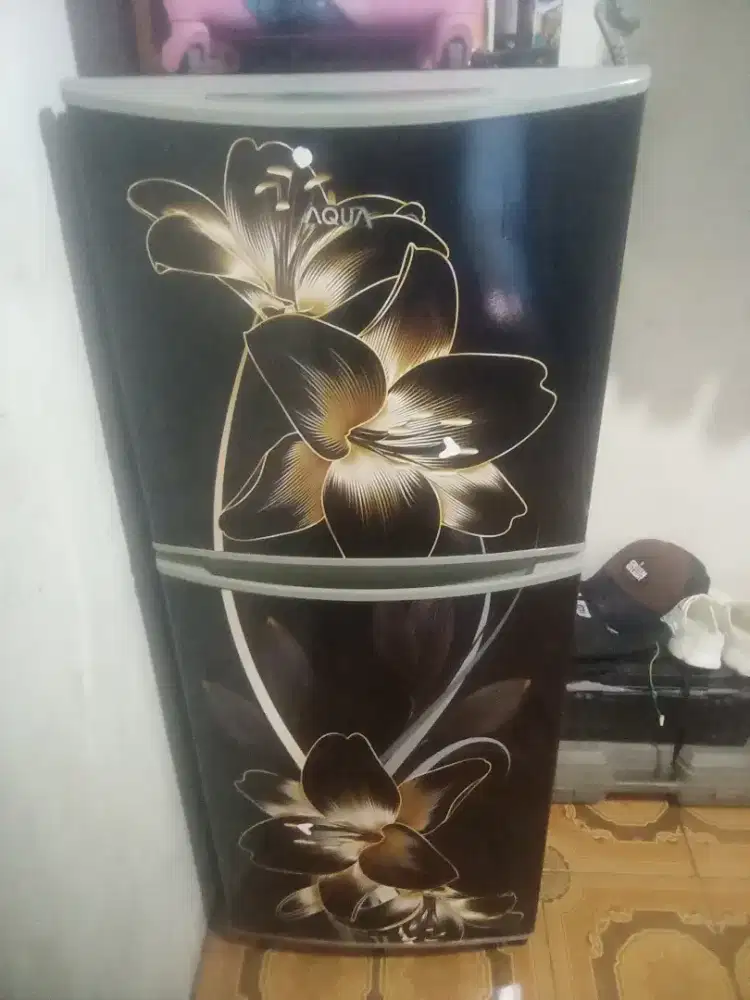 kulkas 2 pintu merk AQUA