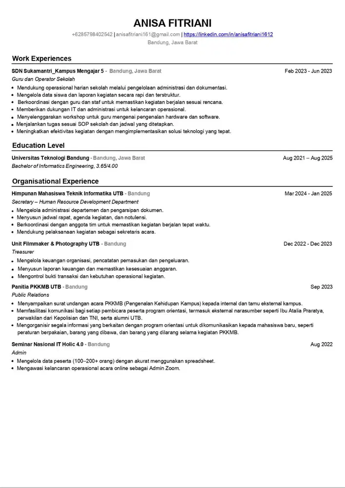 Lulusan S1 Teknik Informatika Siap Bekerja Segera.