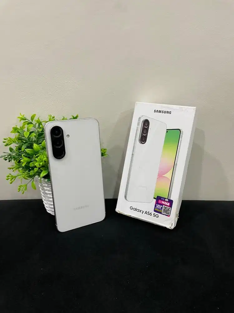 Samsung A56 5G 12/256 White mulus Fullset Ori Garansi On Agust 2026