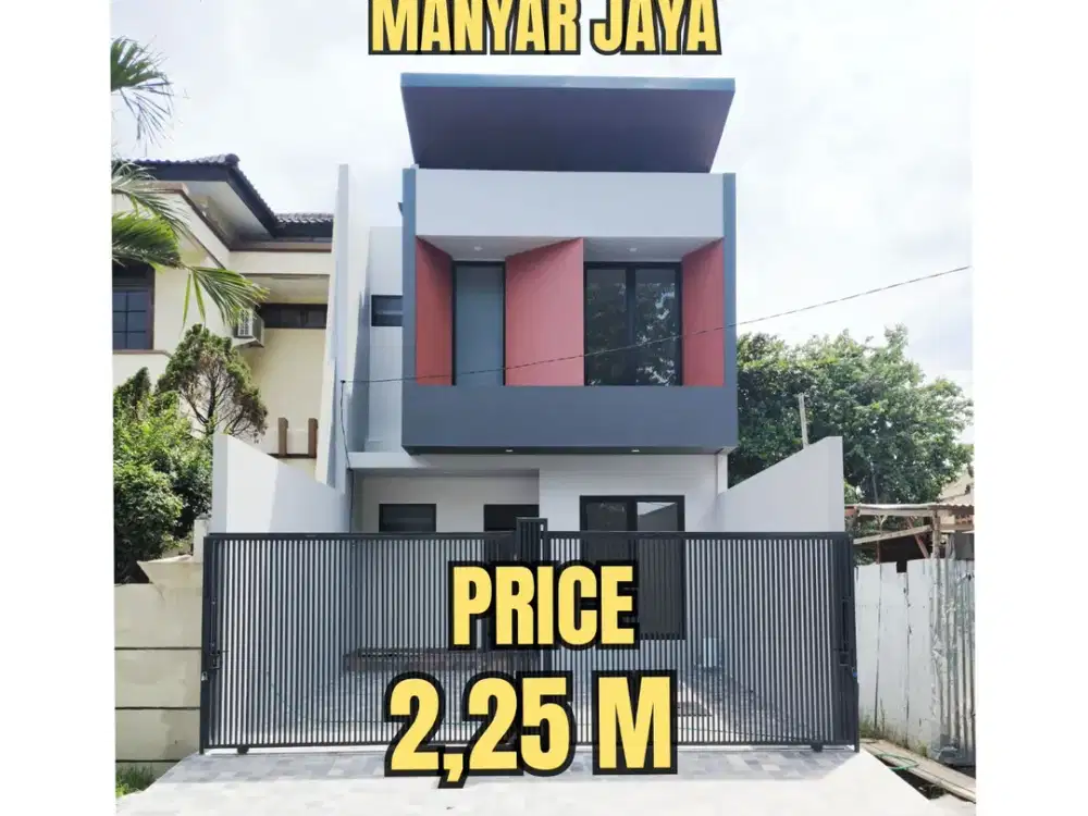 ‼️BARU GRESS‼️ RUMAH MINIMALIS MANYAR JAYA KLAMPIS NGINDEN SEMOLOWARU. DEKAT MERR, KAMPUS, SEKOLAH, RS, Dsb