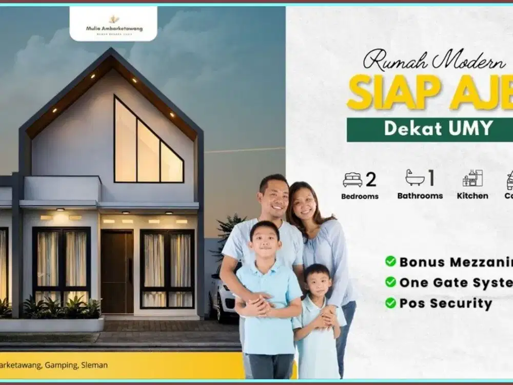 Rumah SHM dekat mall Sleman Yogyakarta