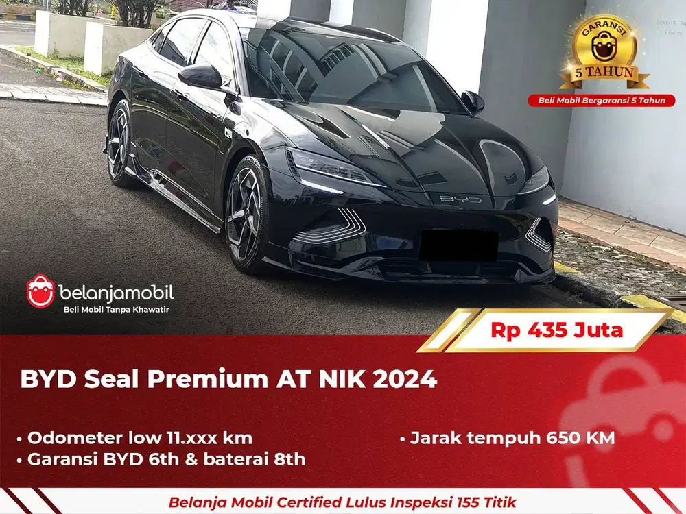 [ GARANSI 5TH ] BYD Seal Premium AT 2024/2025