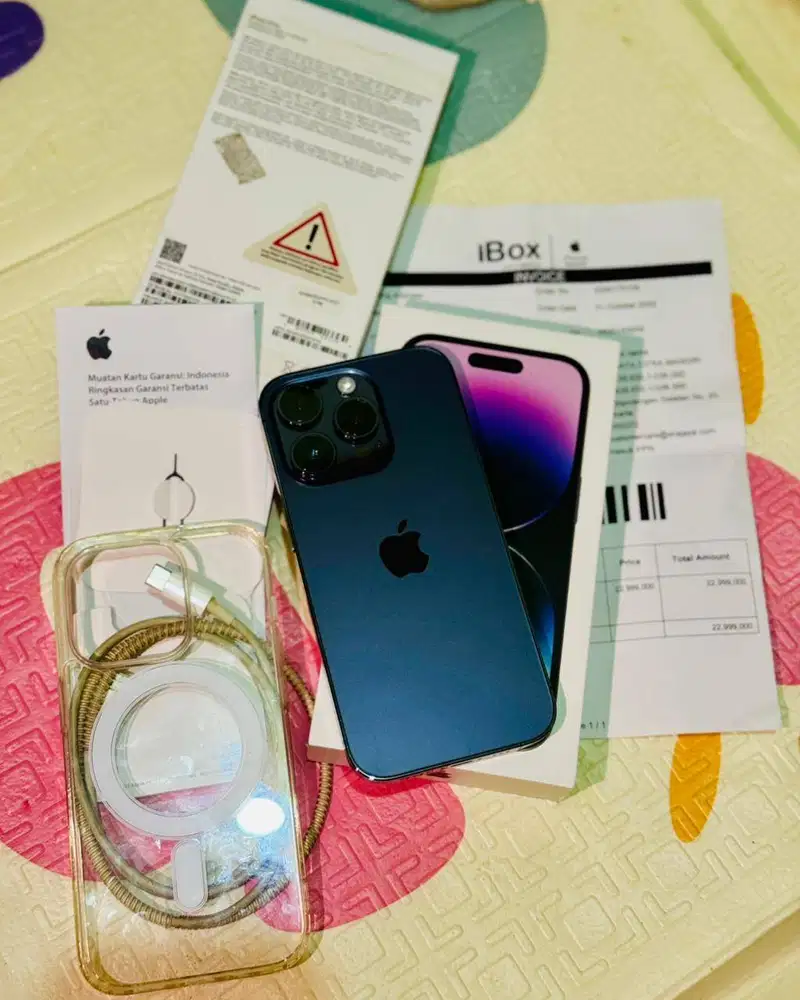 DI JUAL IPHONE 14 PRO PURPLE 256 GB IBOX