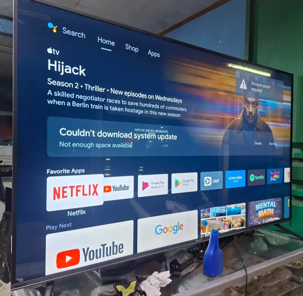 TV LED Sharp Aquos 4T-70CK3X 70 Inch 4K UHD HDR Google TV Normal Josss